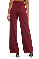 Corduroy High Waist Wide Leg Pants