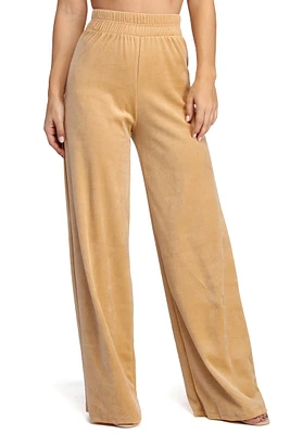 Velour Wide Leg Pants
