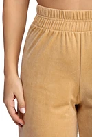 Velour Wide Leg Pants
