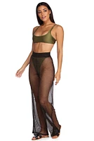 Mesh Mood Wide Leg Pants