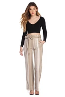 Just My Stripe Wide Leg Pants