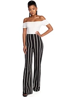 Go Getter Striped Jumpsuit