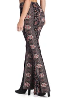 Boho Wanderer Paisley Flared Pants