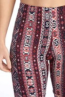 Boho Wanderer Paisley Flared Pants