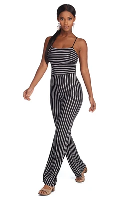Sophisticated Stripes Jumpsuit