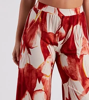 Island Time Floral Wide-Leg Pants