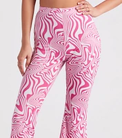 Dreamy Daze Swirl Print Flare Pants