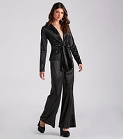 Trending Satin High Rise Pants