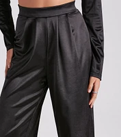 Trending Satin High Rise Pants