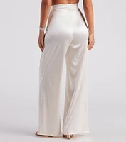 Trending Satin High Rise Pants