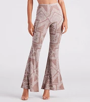 Paisley Princess Boho Flare Pants