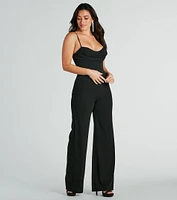 Effortless Moments Crepe Wide-Leg Jumpsuit