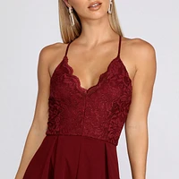Gleaming Beauty Lace Romper