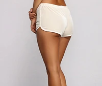 Trendy Vibe Velvet Shorts