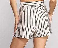 Sweet Stripes High Waist Shorts