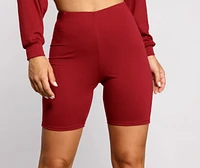 Good Vibes High Waist Biker Shorts
