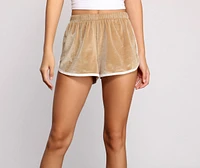 Keep It Trendy Velvet Shorts