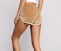 Keep It Trendy Velvet Shorts