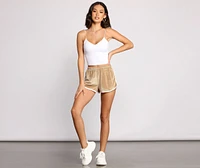 Keep It Trendy Velvet Shorts
