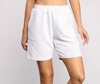 French Terry Knit Shorts