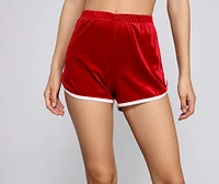 Keep It Trendy Velvet Shorts