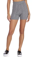 Cozy Cable Knit Shorts