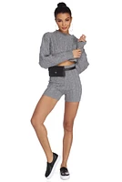 Cozy Cable Knit Shorts
