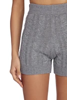 Cozy Cable Knit Shorts