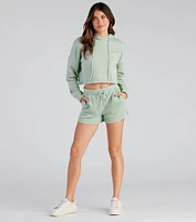 Basic High Waist Fleece Shorts