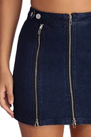 Zip With It Denim Skirt