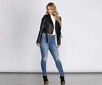 Bella High Rise Distressed Skinny Jeans
