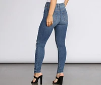Bella High Rise Destructed Skinny Jeans
