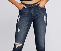 Jude Mid Rise Skinny Dark Denim Jeans
