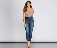 Rise Higher Paperbag Skinny Jeans