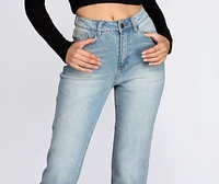 High Rise Straight Leg Jeans