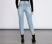 High Rise Straight Leg Jeans
