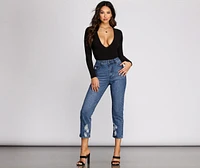High Rise Straight Leg Jeans