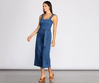 Denim Dream Culotte Jumpsuit