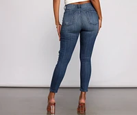 Clara High Rise Destructed Skinny Jeans