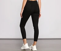High Rise Stun On Them Cropped Skinny Jeans