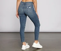 Josie Mid-Rise Cropped Skinny Jeans