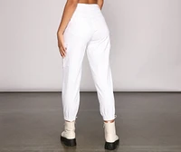 High Rise Destructed Cargo Joggers