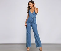 Denim Diva Halter Jumpsuit