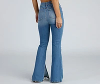 Total Flare High-Rise Distressed Jeans