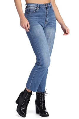 High Rise Girlfriend Ankle Skinny Jeans