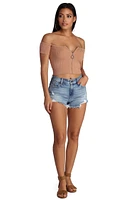 Fray It With Style Jean Shorts