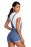 Girl Next Door Cuffed Overalls
