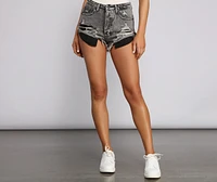Taking It Easy High Rise Cut Off Shorts