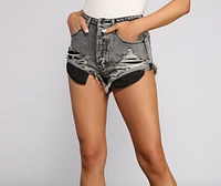 Taking It Easy High Rise Cut Off Shorts