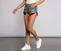 Taking It Easy High Rise Cut Off Shorts